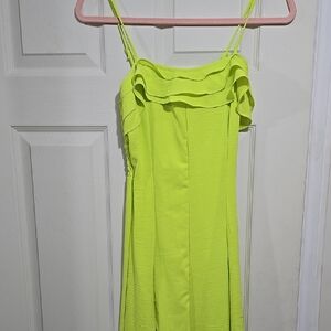 Vibrant Lime Green Dress